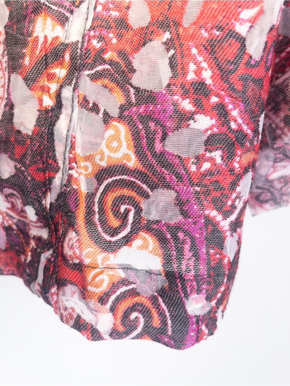 Ruby Rd. Pink Paisley Button-Front Shirt Jacket - Picture 4 of 4